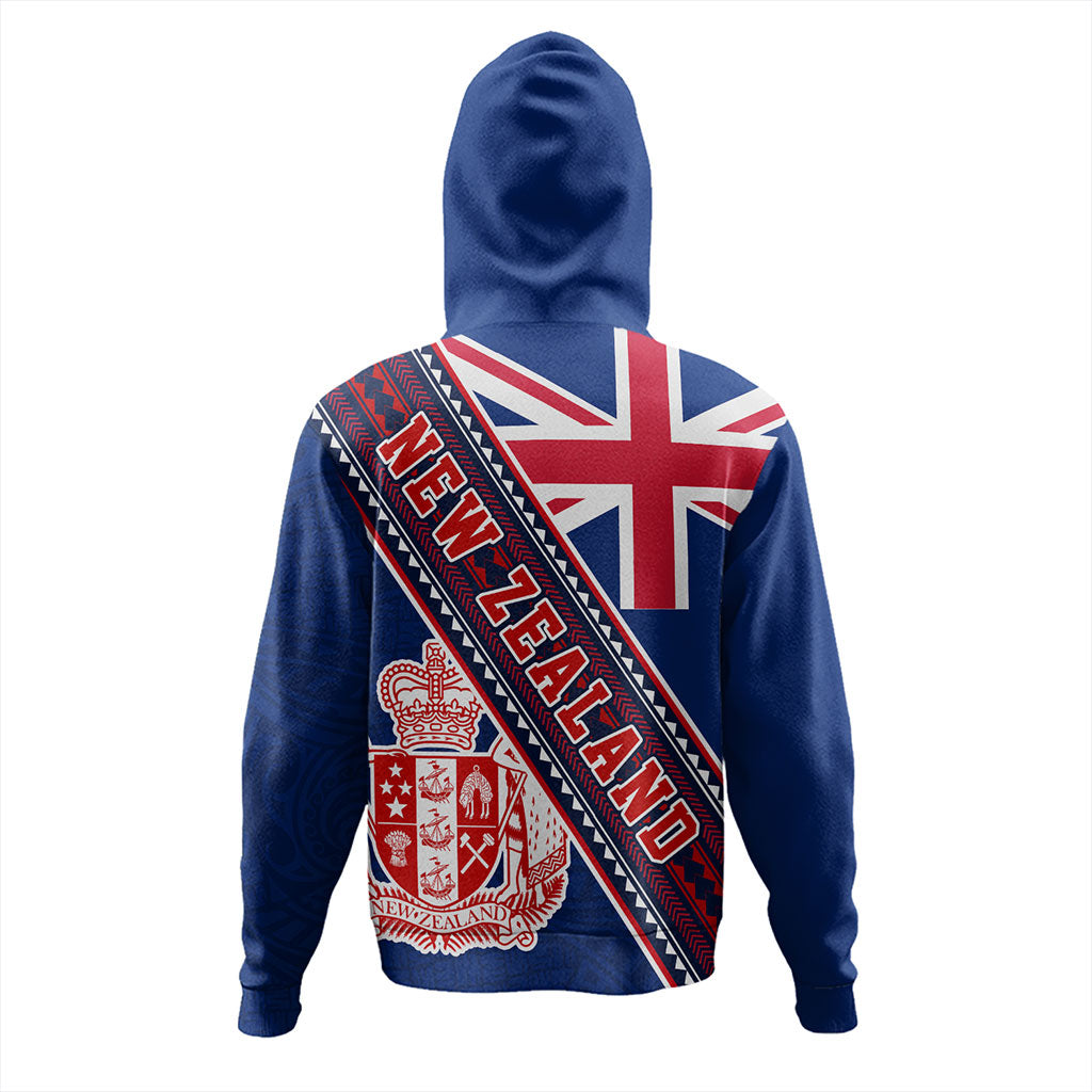 New Zealand Hoodie Flag And Coat Of Arms