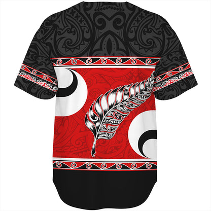 New Zealand Baseball Shirt Silver Fern Flag Style