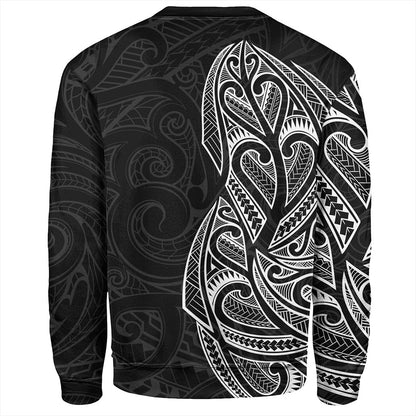 New Zealand Sweatshirt Maori Ta Moko Tattoo