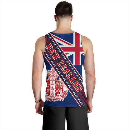 New Zealand Tank Top Flag And Coat Of Arms