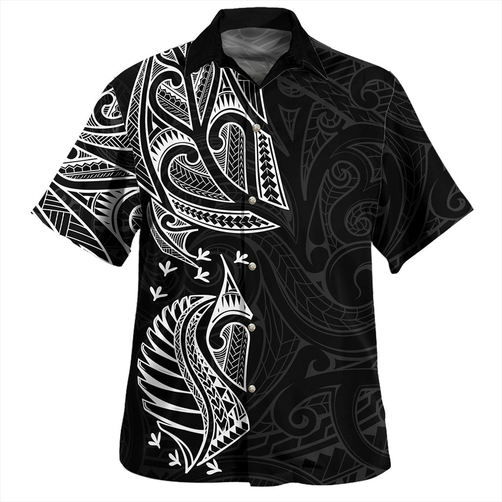 New Zealand Hawaiian Shirt Maori Ta Moko Tattoo