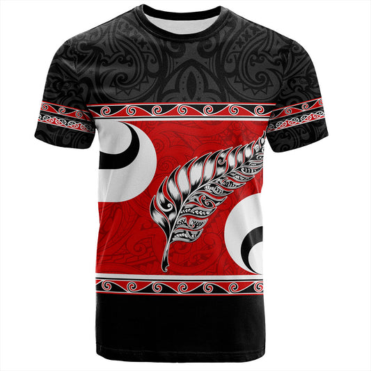 New Zealand T-Shirt Silver Fern Flag Style