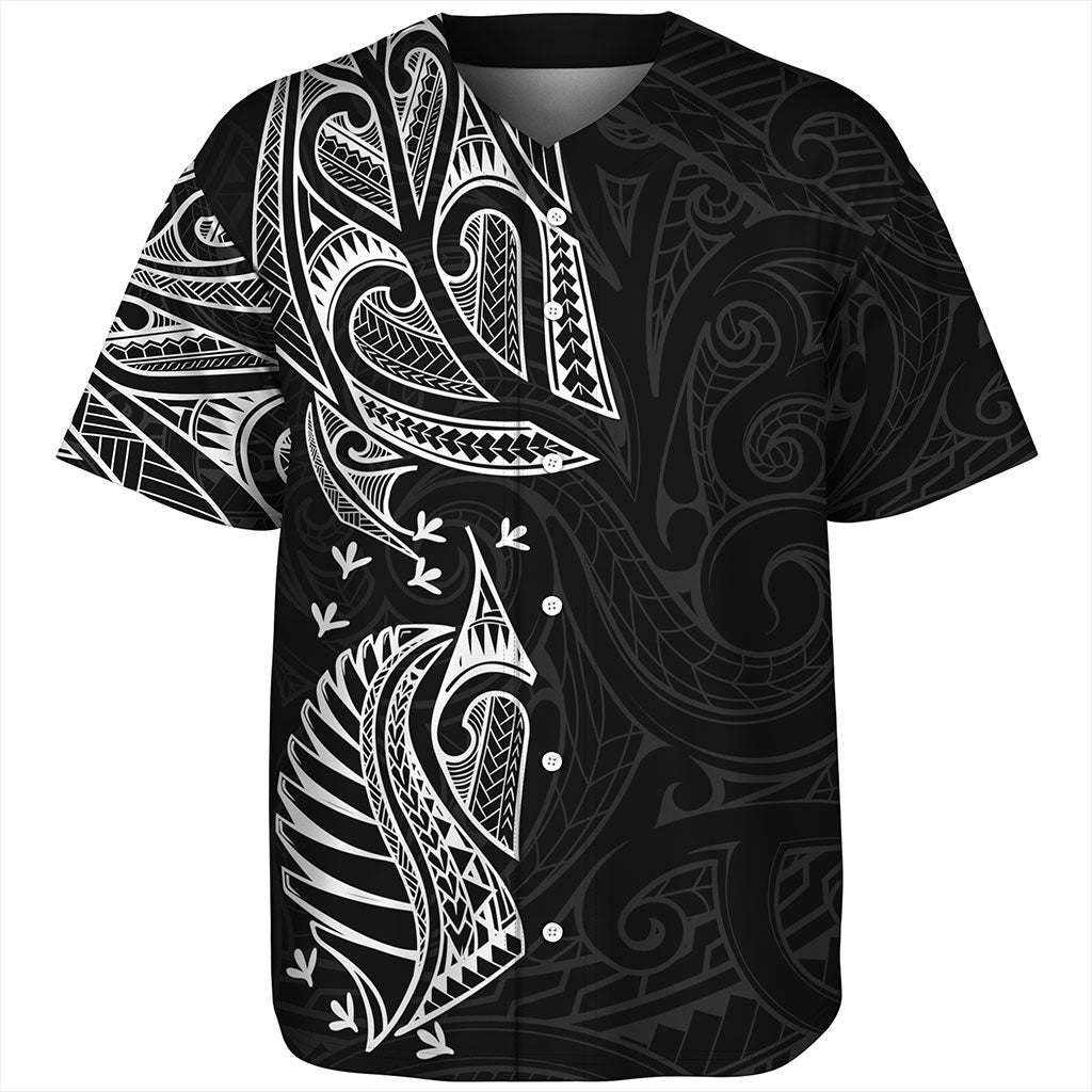 New Zealand Baseball Shirt Maori Ta Moko Tattoo
