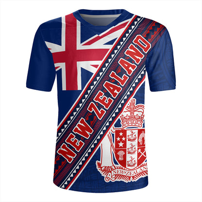 New Zealand Rugby Jersey Flag And Coat Of Arms