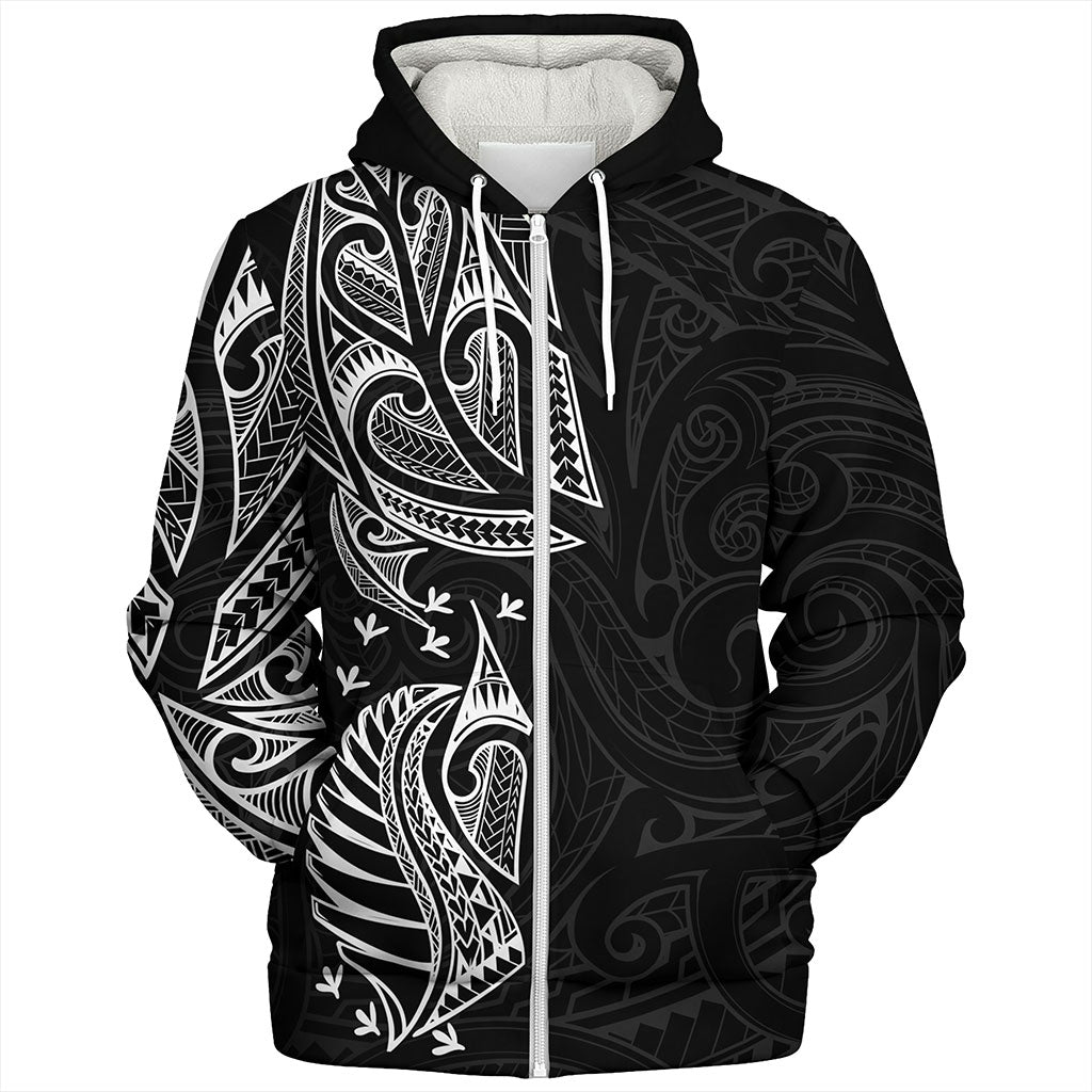New Zealand Sherpa Hoodie Maori Ta Moko Tattoo