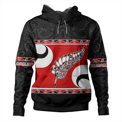 New Zealand Hoodie Silver Fern Flag Style