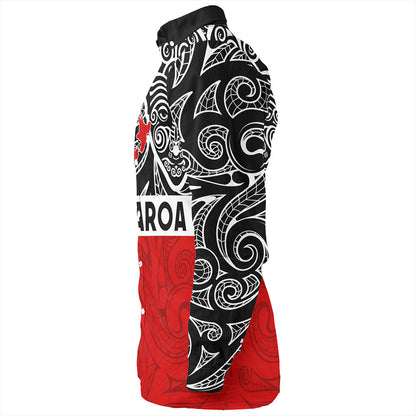 New Zealand Long Sleeve Shirt Aotearoa Maori Haka Face