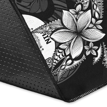 Niue Area Rug - Fish With Plumeria Flowers Style