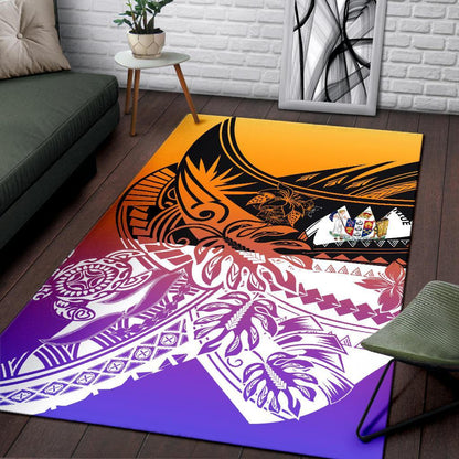 Niue Area Rug - Tribal Jungle Pattern