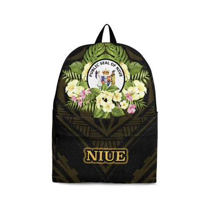 Niue Backpack - Polynesian Gold Patterns Collection