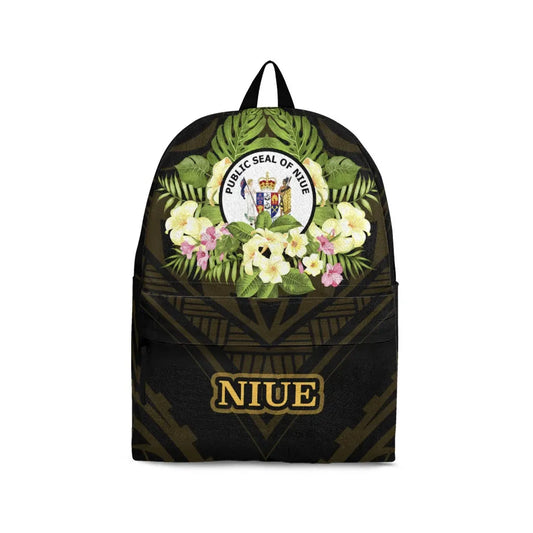 Niue Backpack - Polynesian Gold Patterns Collection