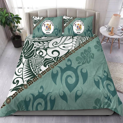 Niue Bedding Set - Leaves And Turtles