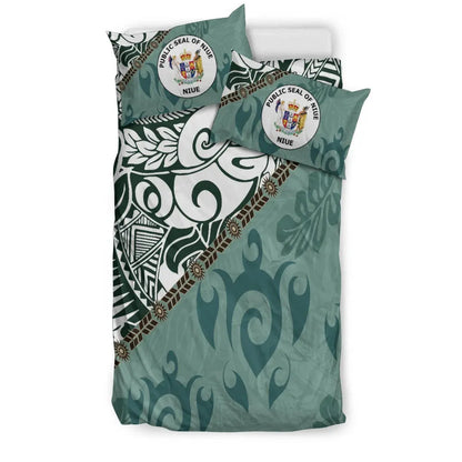Niue Bedding Set - Leaves And Turtles