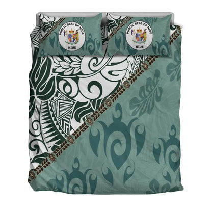 Niue Bedding Set - Leaves And Turtles