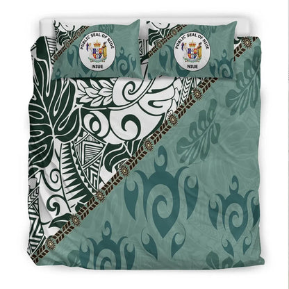 Niue Bedding Set - Leaves And Turtles