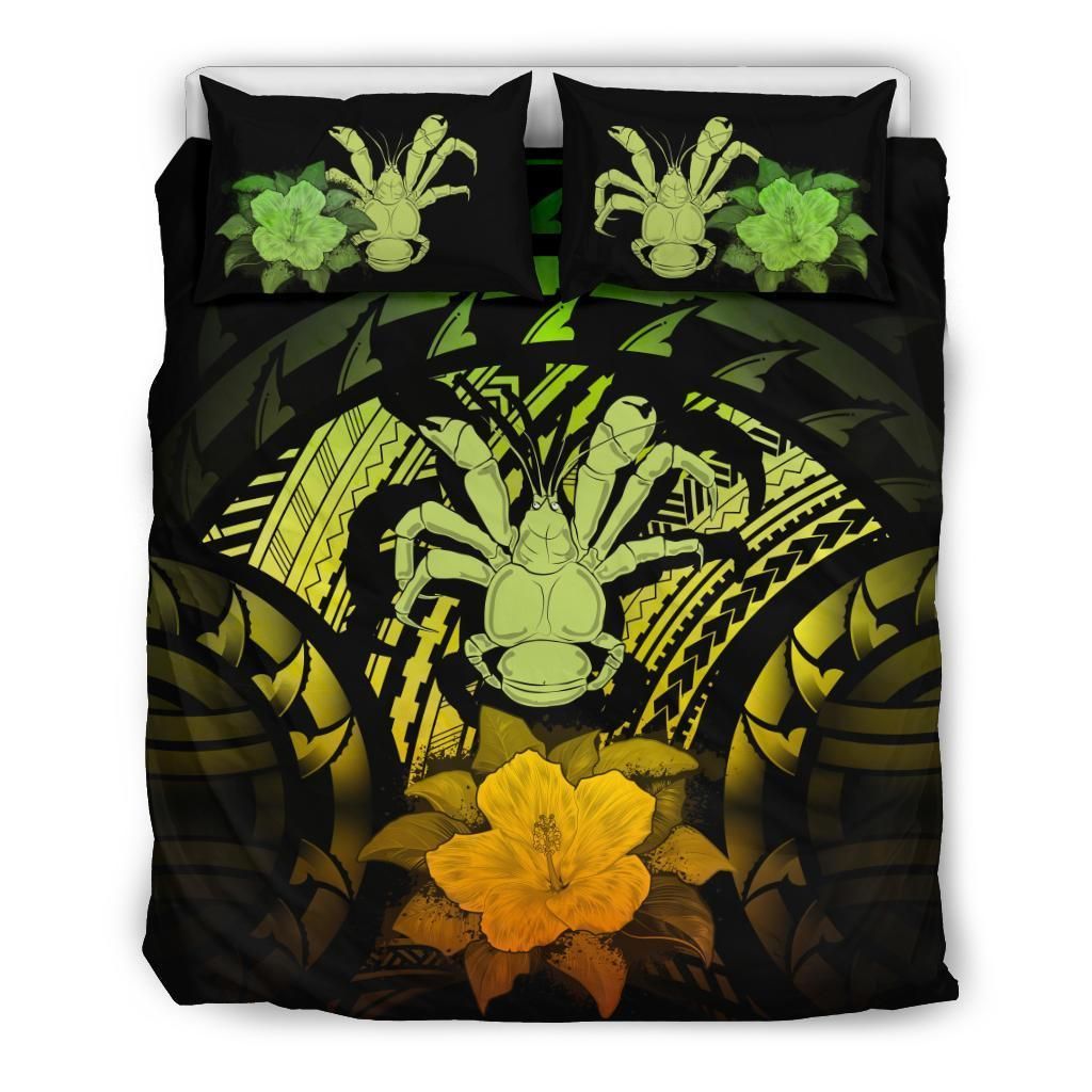 Niue Duvet Cover Set - Coconut Crab & Reggae Hibiscus