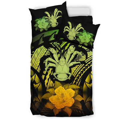 Niue Duvet Cover Set - Coconut Crab & Reggae Hibiscus