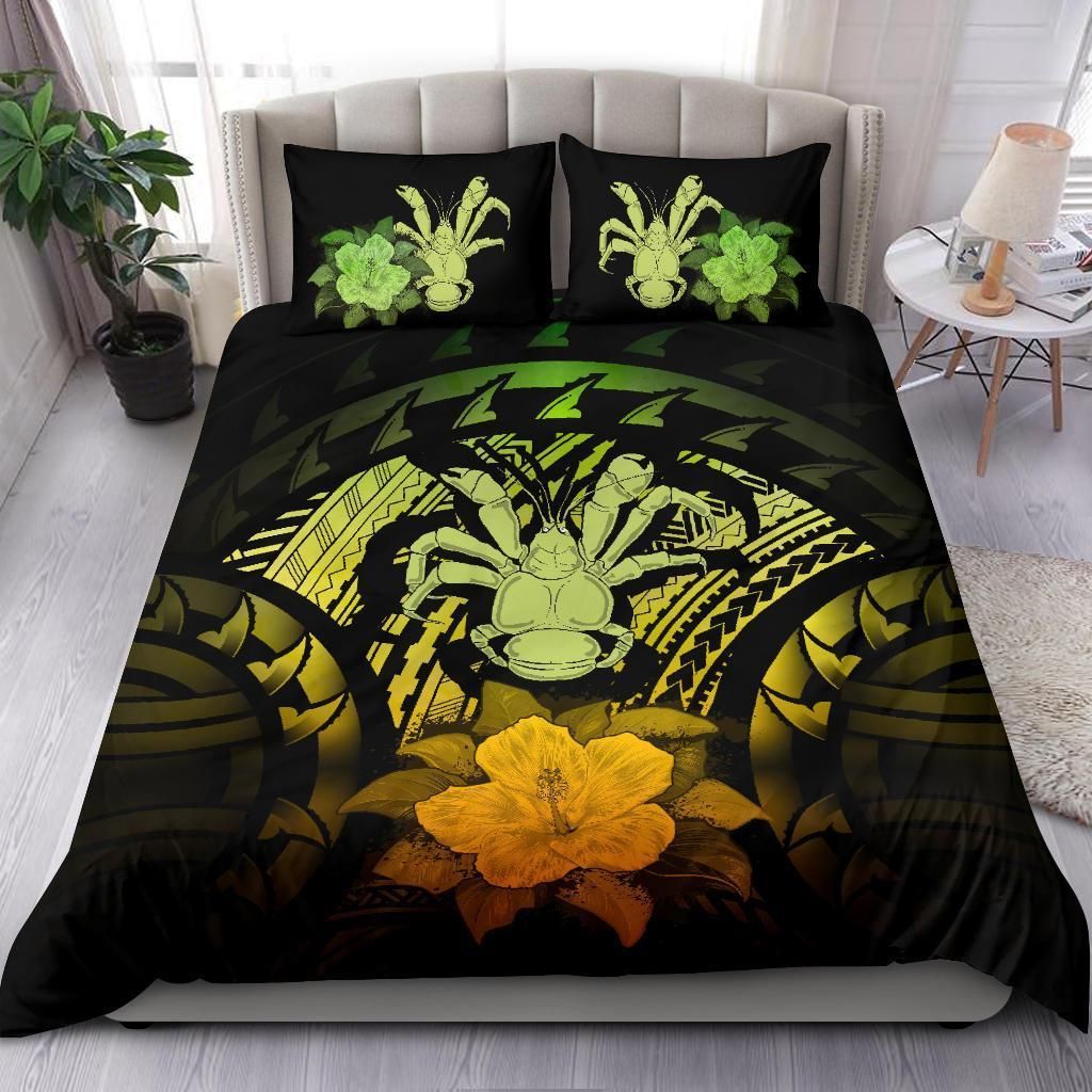 Niue Duvet Cover Set - Coconut Crab & Reggae Hibiscus