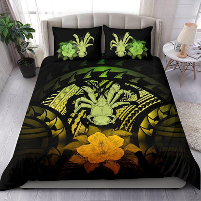 Niue Duvet Cover Set - Coconut Crab & Reggae Hibiscus