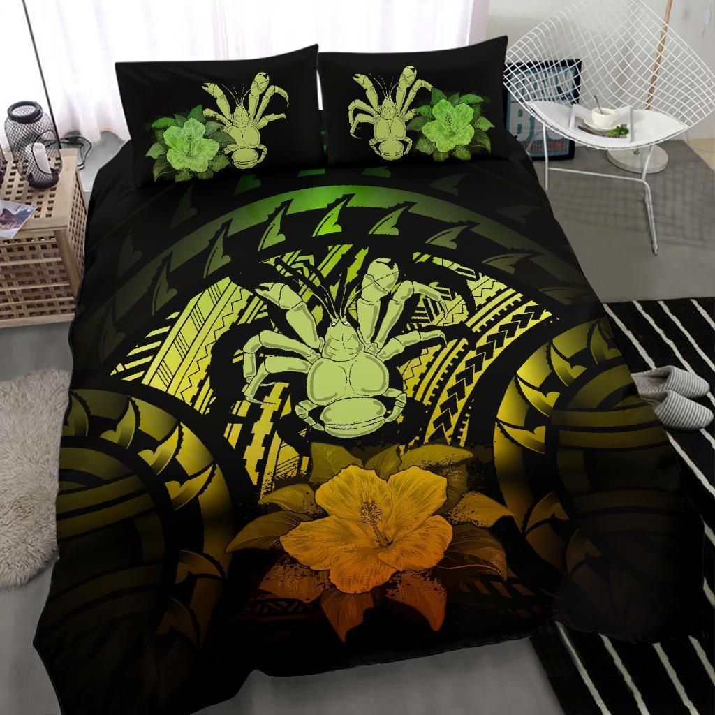 Niue Duvet Cover Set - Coconut Crab & Reggae Hibiscus