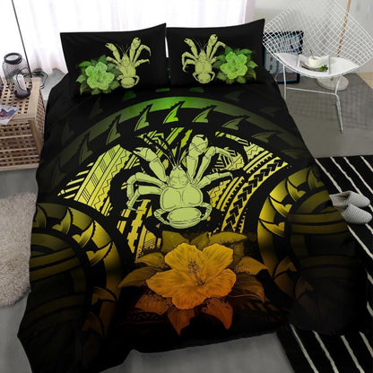 Niue Duvet Cover Set - Coconut Crab & Reggae Hibiscus