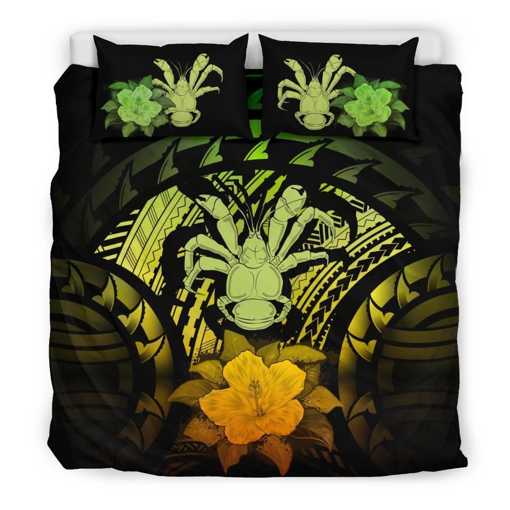 Niue Duvet Cover Set - Coconut Crab & Reggae Hibiscus