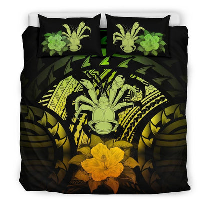 Niue Duvet Cover Set - Coconut Crab & Reggae Hibiscus