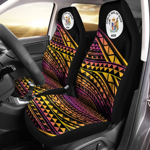 Niue Car Seat Cover -  Special Polynesian Ornaments