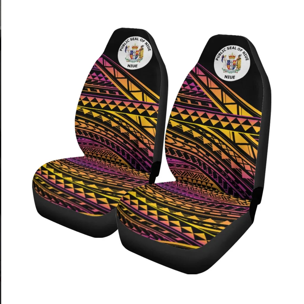 Niue Car Seat Cover -  Special Polynesian Ornaments