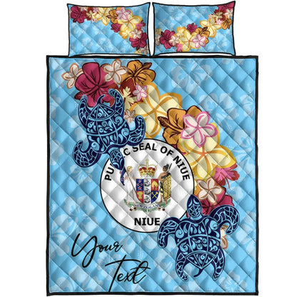 Niue Custom Personalised Quilt Bed Set - Tropical Style