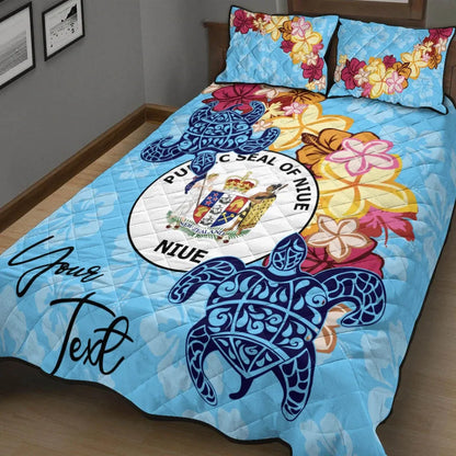 Niue Custom Personalised Quilt Bed Set - Tropical Style