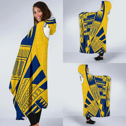 Niue Hooded Blanket - Polynesian Tattoo Flag