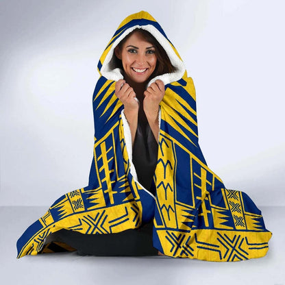 Niue Hooded Blanket - Polynesian Tattoo Flag