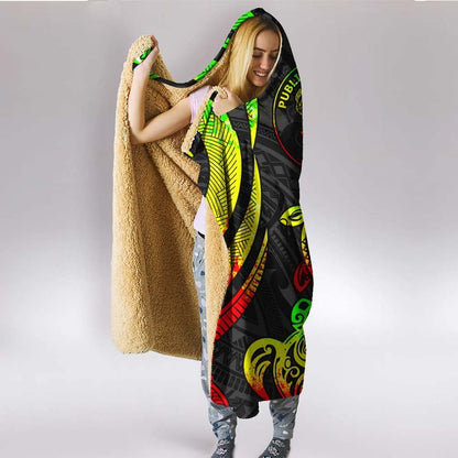 Niue Hooded Blanket - Reggae Tentacle Turtle