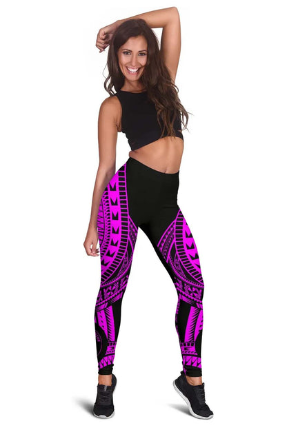 Niue Legging Polynesian Pattern Pink