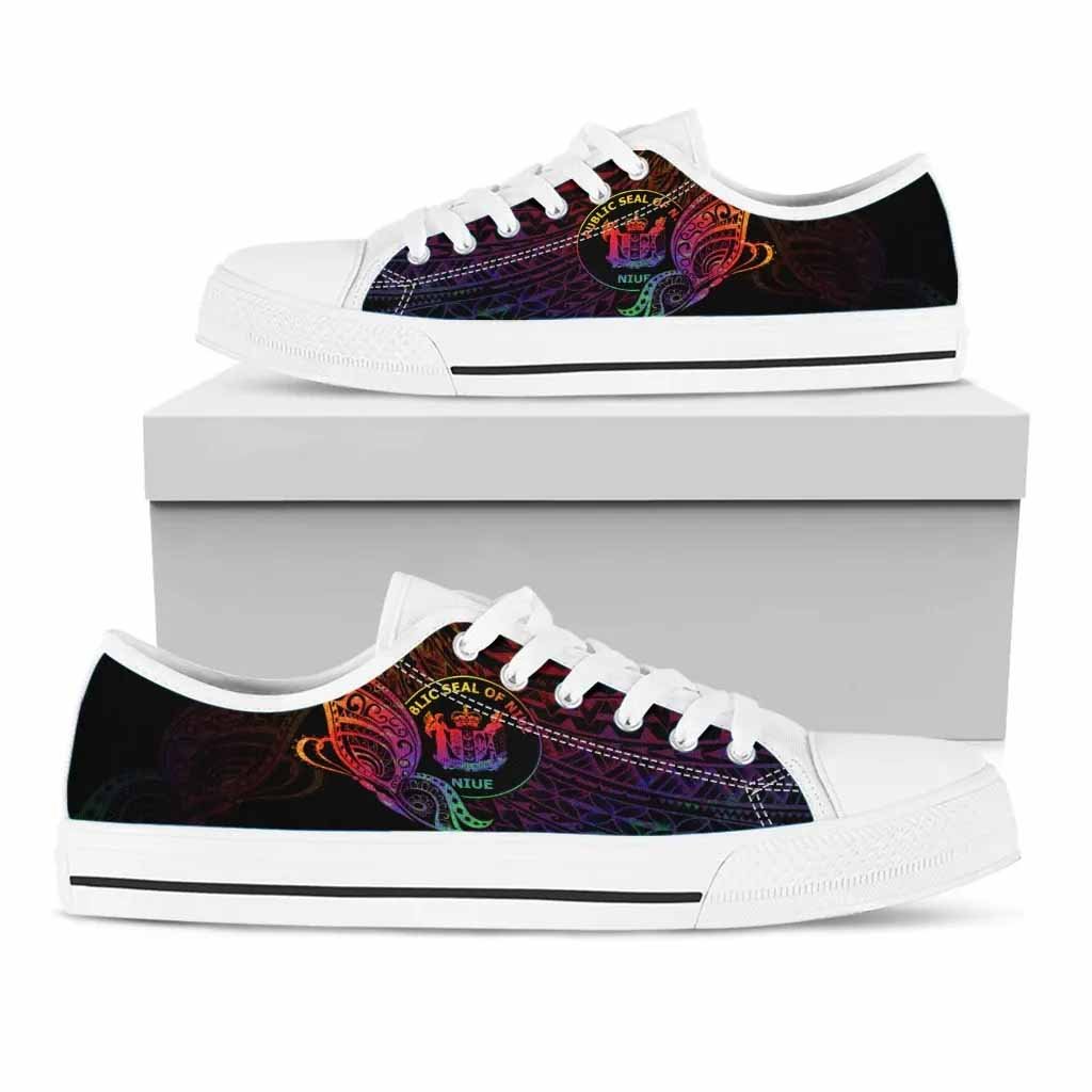 Niue Low Top Shoes - Butterfly Polynesian Style