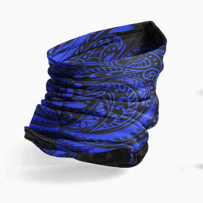 Niue Neck Gaiter - Floral Tattoo Blue