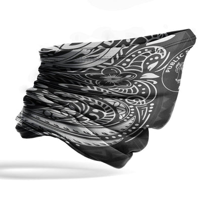 Niue Neck Gaiter - Floral Tattoo White