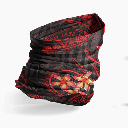 Niue Neck Gaiter - Plumeria Red