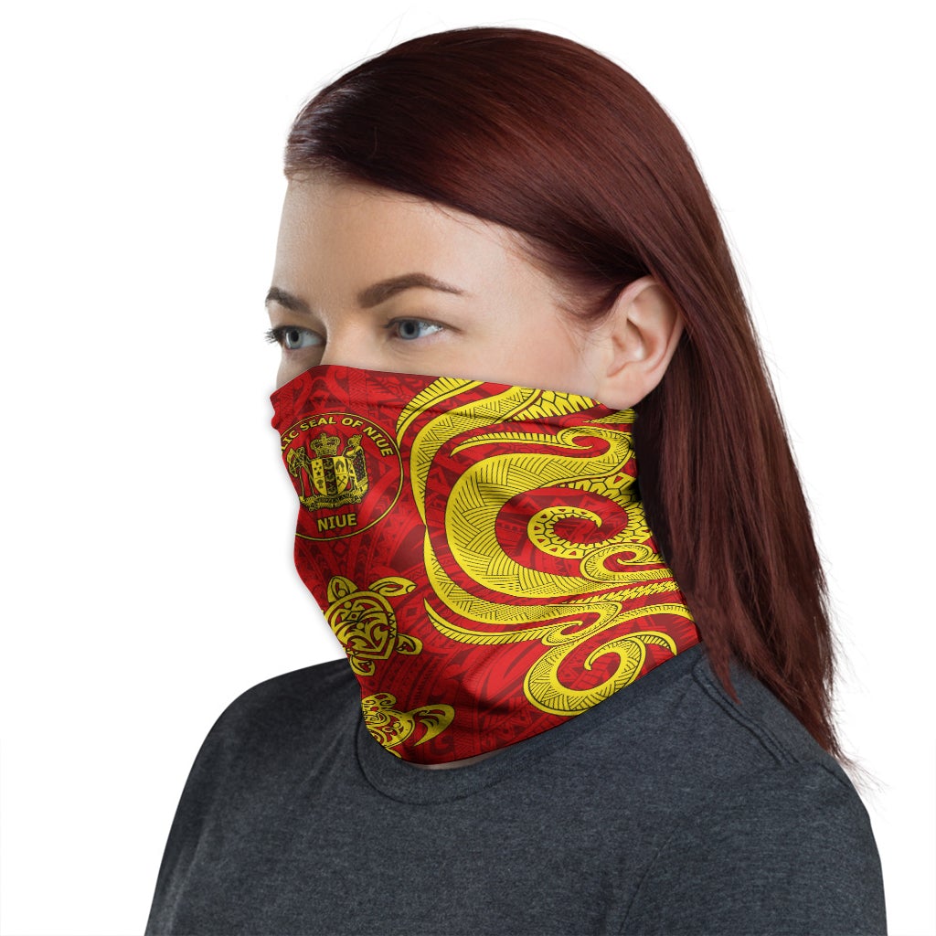 Niue Neck Gaiter - Turtle Tentacle Gold