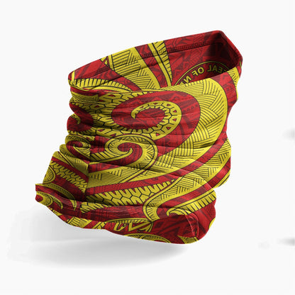 Niue Neck Gaiter - Turtle Tentacle Gold