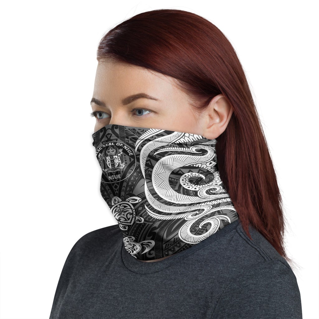 Niue Neck Gaiter - Turtle Tentacle White
