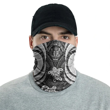 Niue Neck Gaiter - Turtle Tentacle White