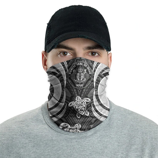 Niue Neck Gaiter - Turtle Tentacle White