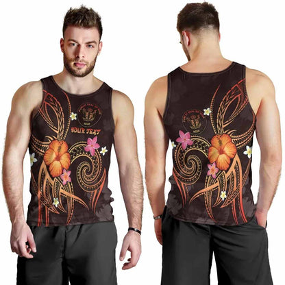 Niue Polynesian Personalised Men Tank Top - Legend of Niue (Red)