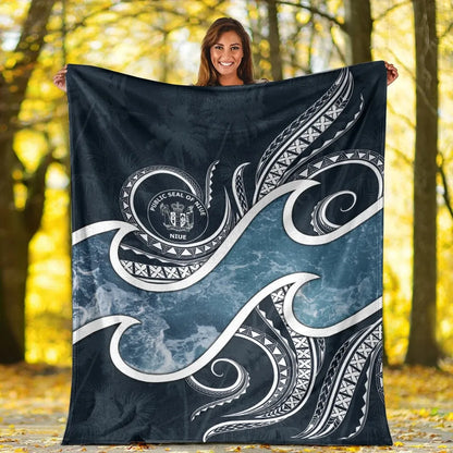 Niue Polynesian Premium Blanket - Ocean Style