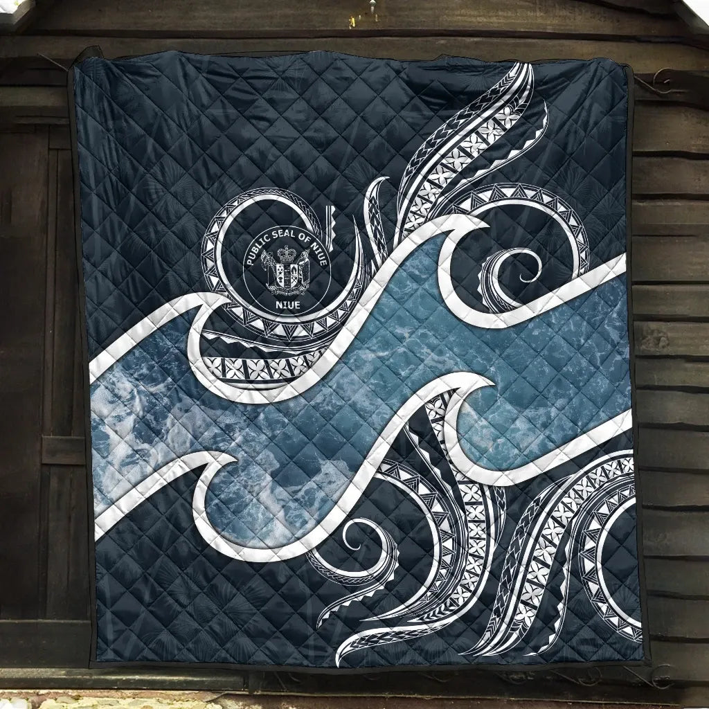 Niue Polynesian Premium Quilt - Ocean Style