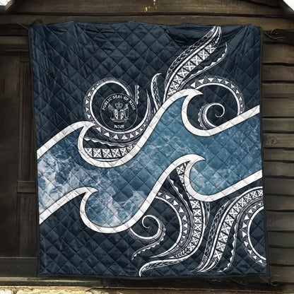 Niue Polynesian Premium Quilt - Ocean Style