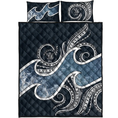 Niue Polynesian Quilt Bed Set - Ocean Style