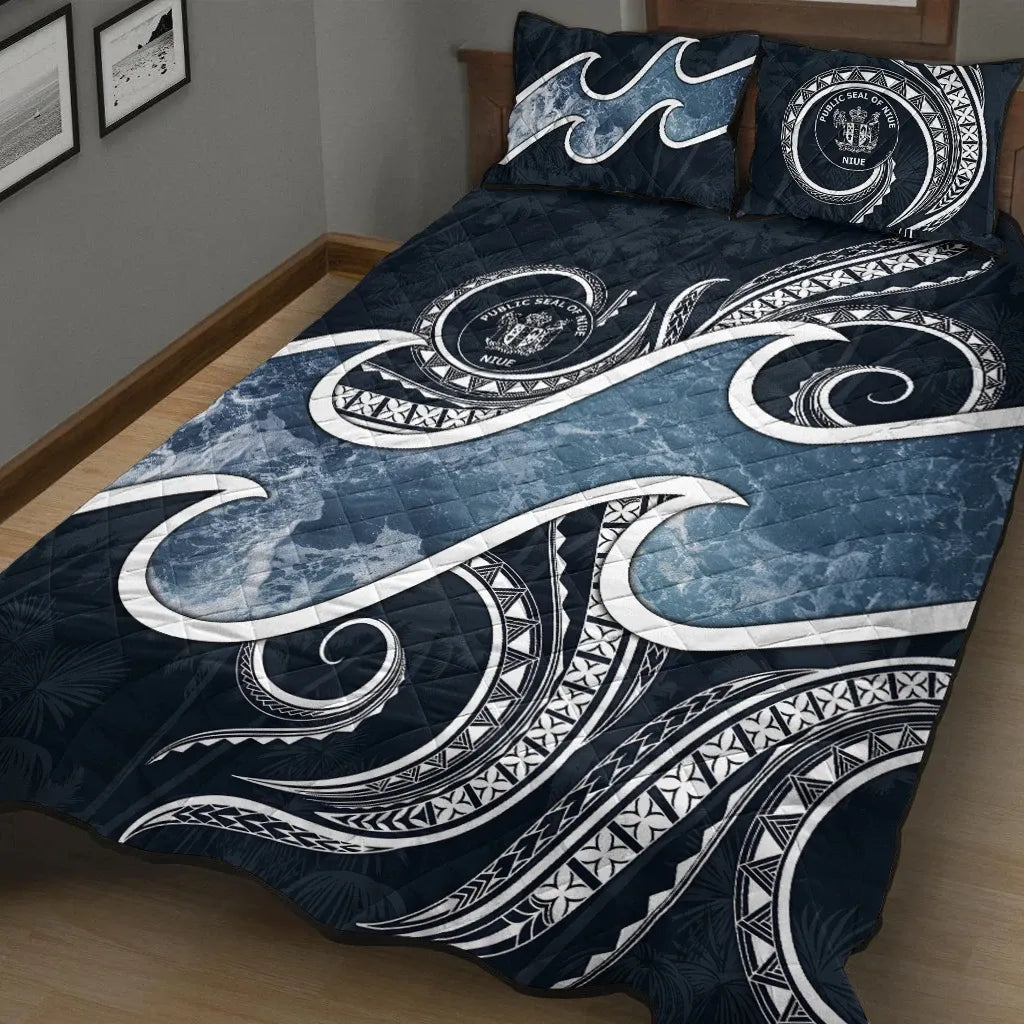 Niue Polynesian Quilt Bed Set - Ocean Style